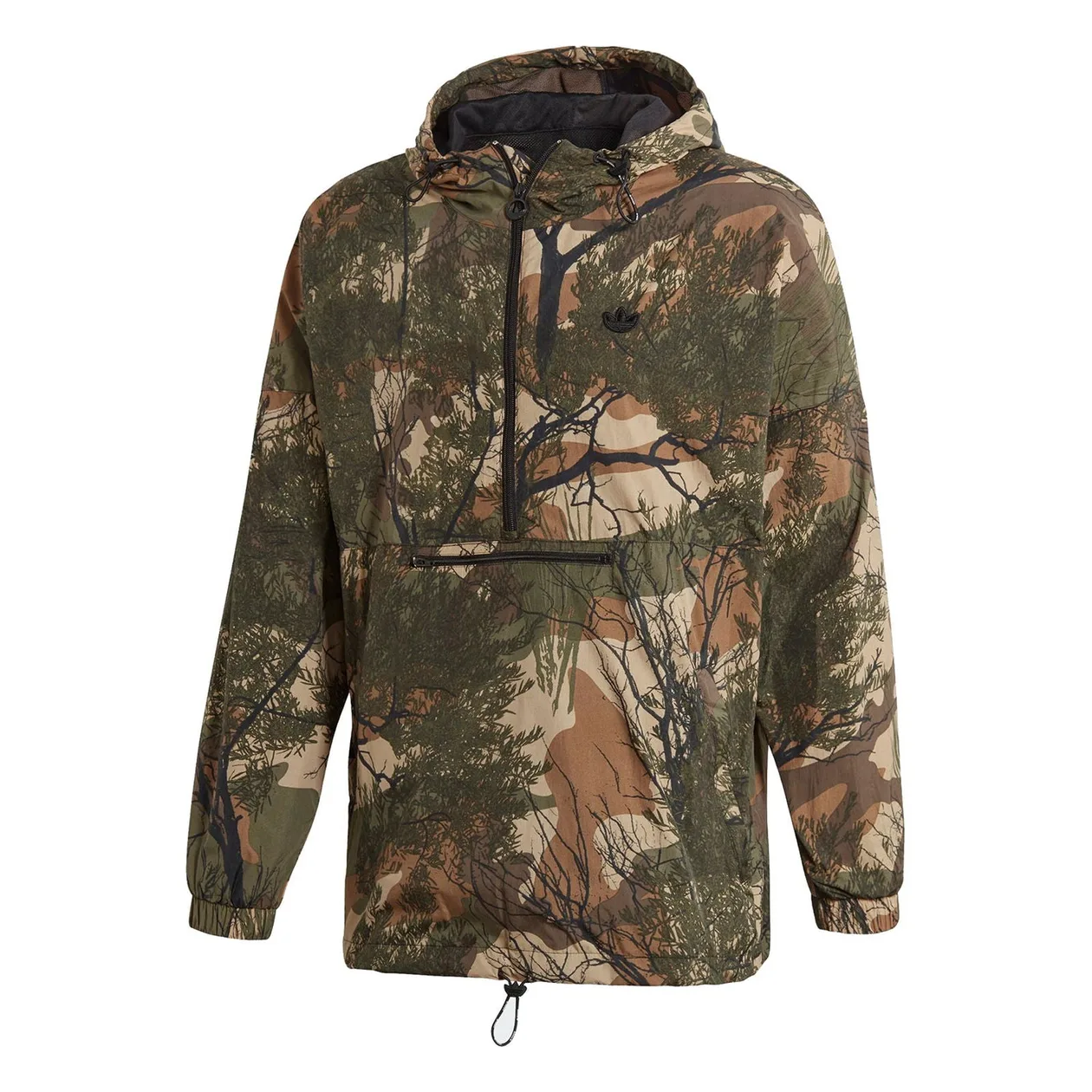 adidas Originals Regen Blocked Shell Camo Windbreaker - Brown | Size: S: the shop's own photo