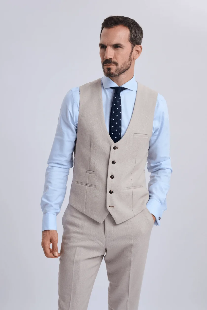 HM5 Stone Tailored Waistcoat: the shop's own photo
