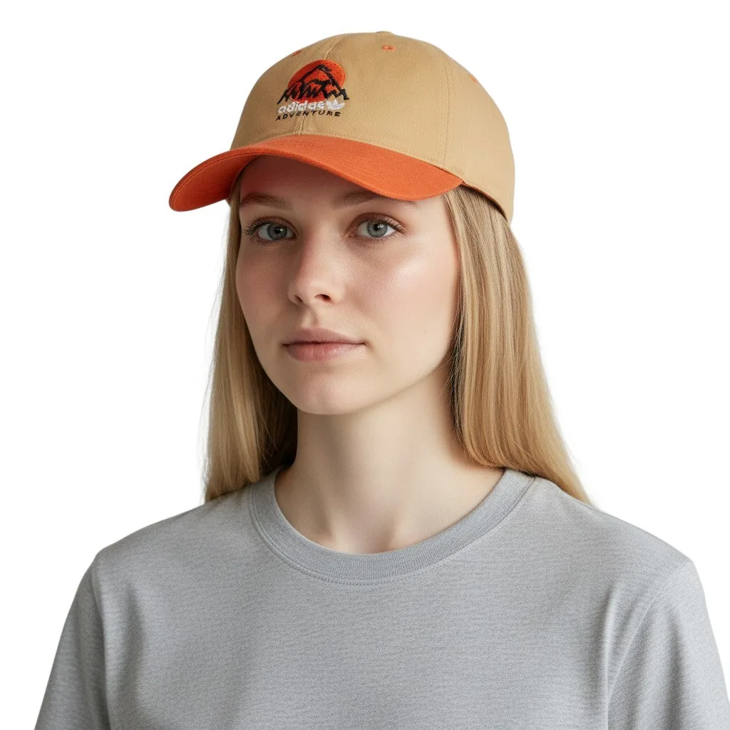 adidas Originals Adventure Dad Cap - Magic Beige / Craft Orange | Size: One Size Fits Women: the shop's own photo