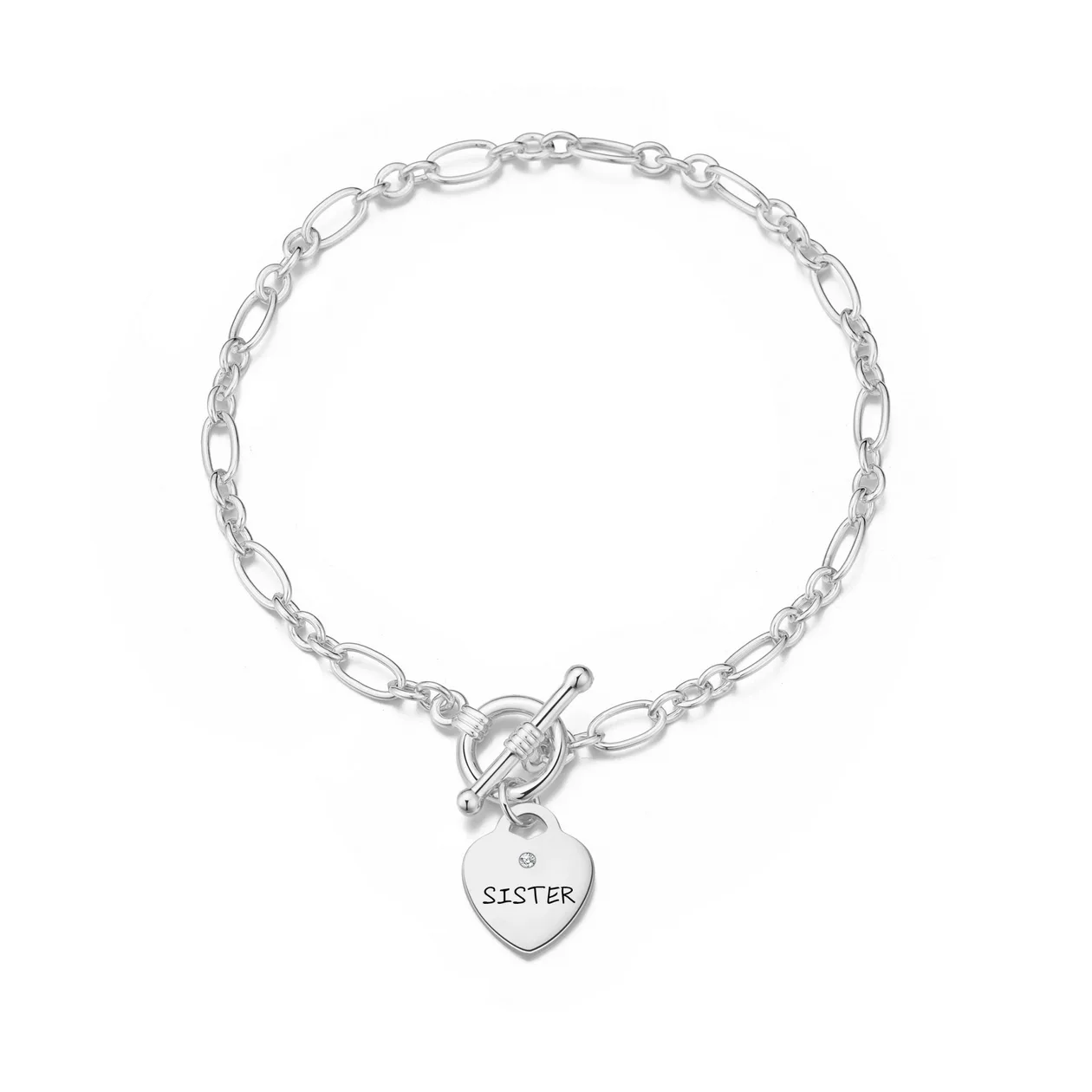 Sister Charm Bracelet Created with Zircondia® Crystals: the shop's own photo