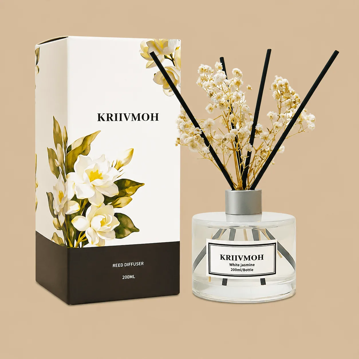KRIIVMOH White Jasmine Reed Diffuser: the shop's own photo