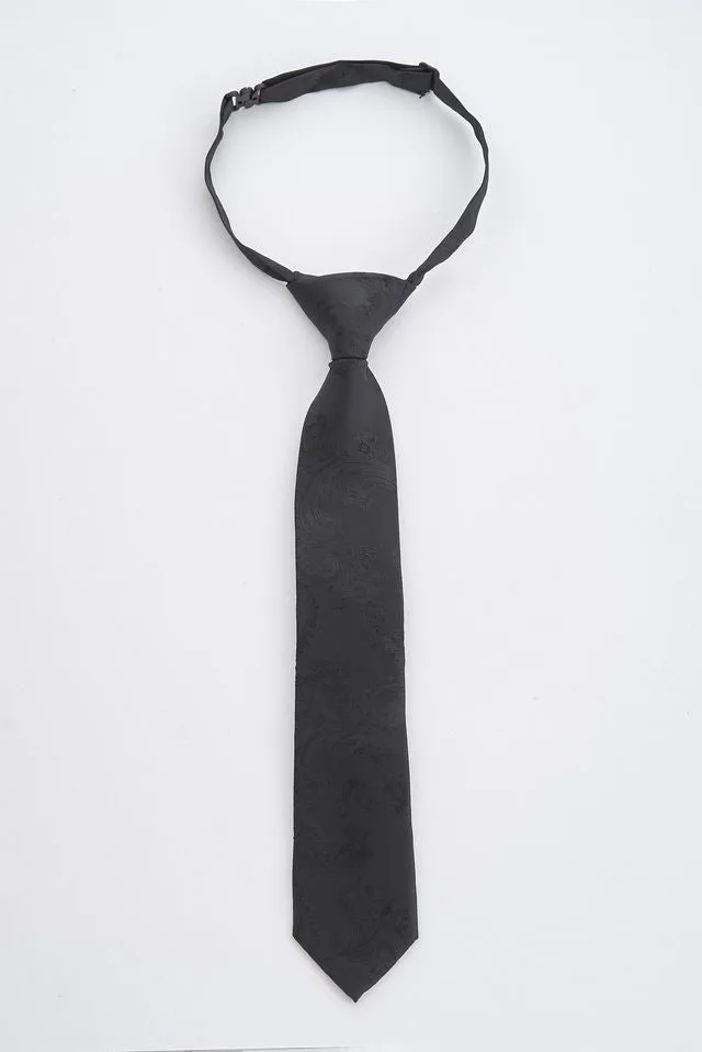 Junior Black Paisley Tie: the shop's own photo