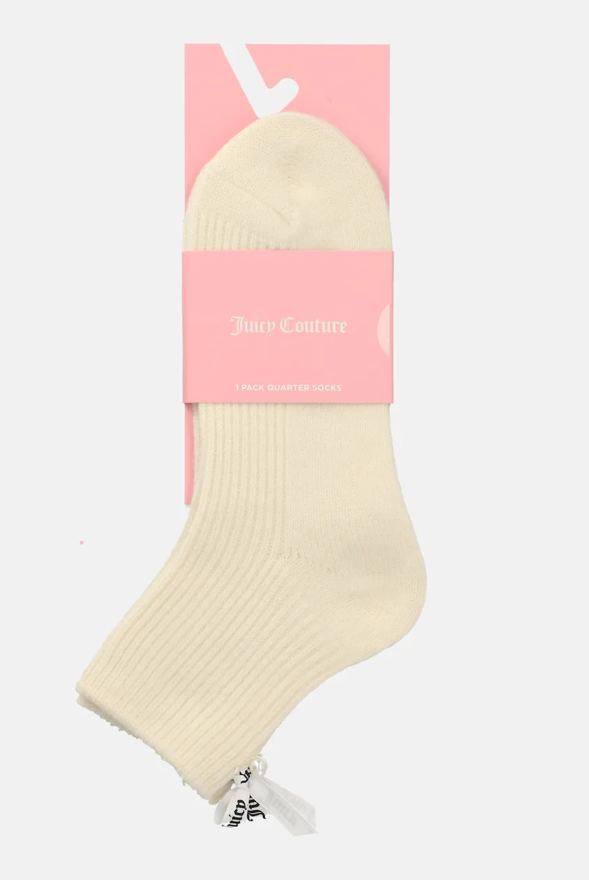 1 Pack Cream Pearl Back Cosy Socks - ONE / Cream: the shop's own photo