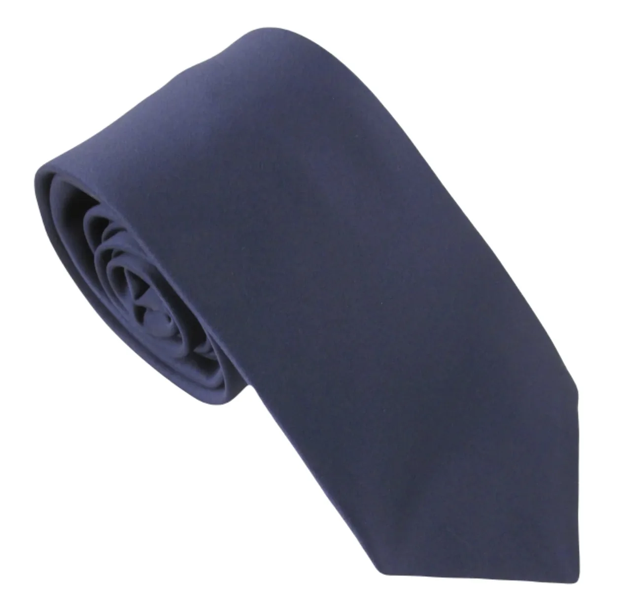 Navy Blue Satin Wedding Tie: the shop's own photo