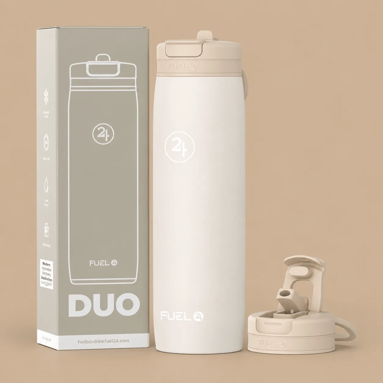 Fuel24 Duo Water Bottle, Sand: the shop's own photo