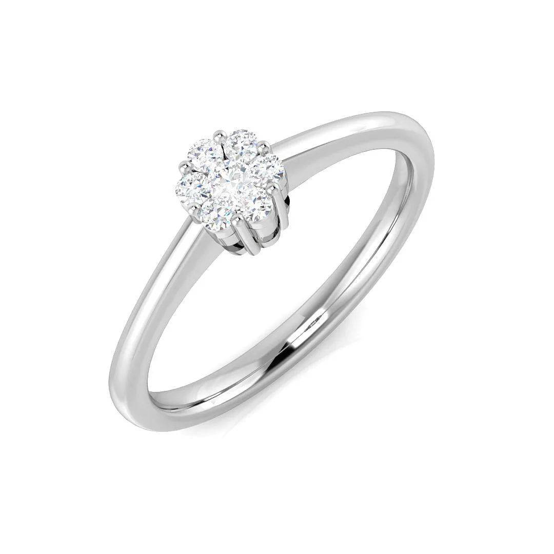 Natural Round Cut Diamond Engagement Ring - Lab Grown Diamond / 0.50 Carat / 18k Yellow Gold: the shop's own photo