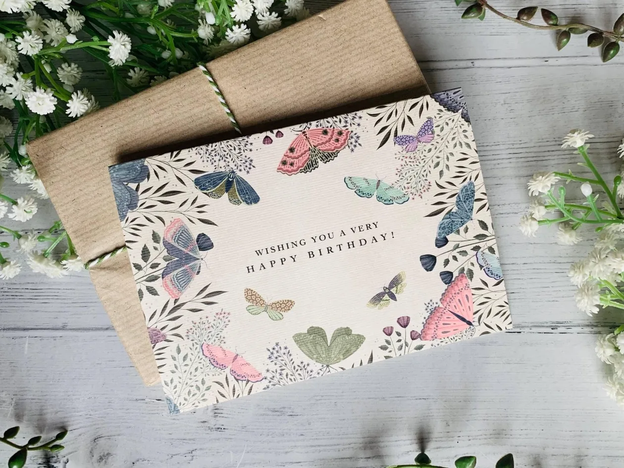 Butterfly Birthday Card: the shop's own photo