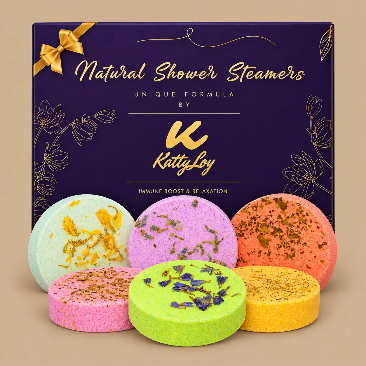 KattyLoy Natural Shower Steamers 6s: the shop's own photo