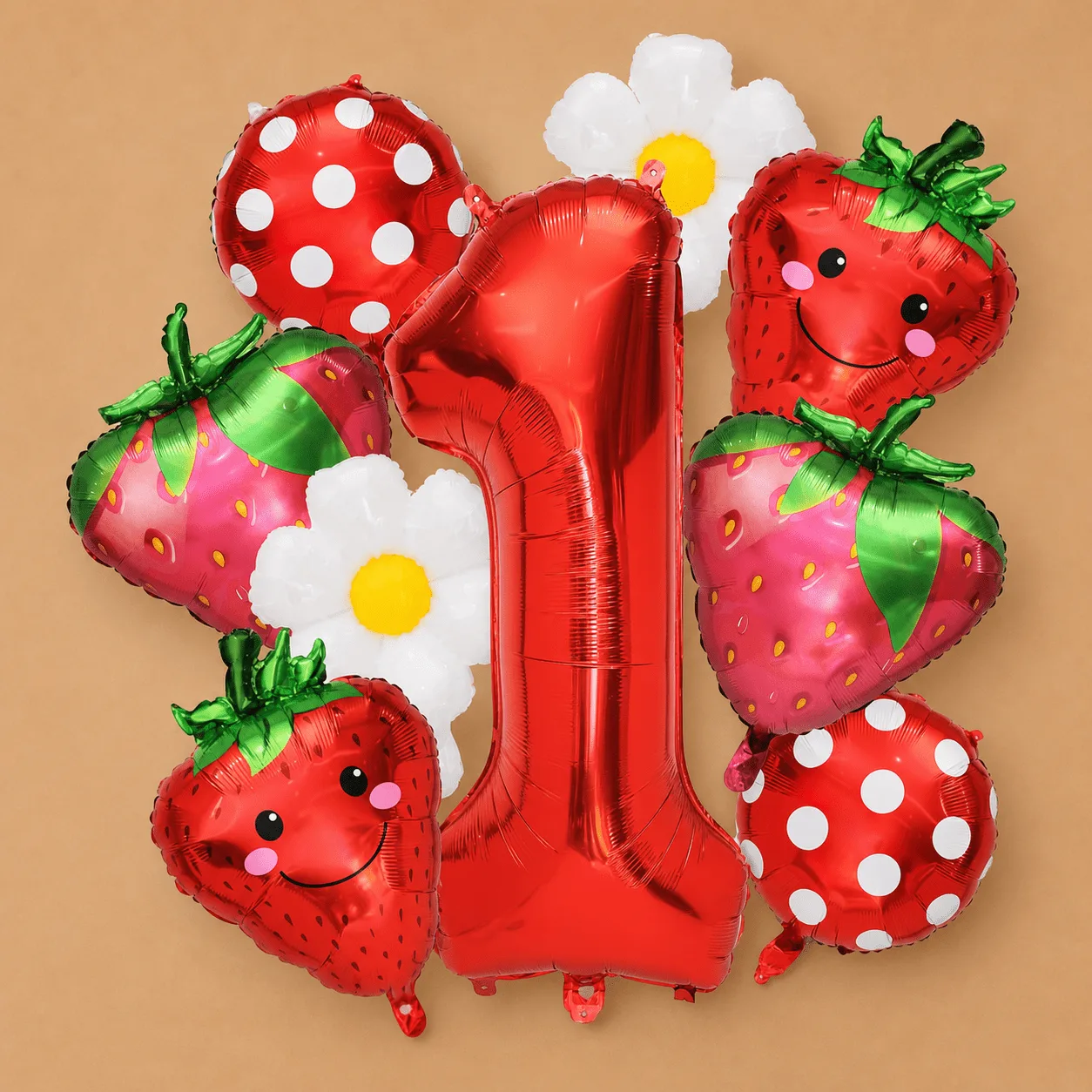Strawberry First Birthday Balloon Set: the shop's own photo