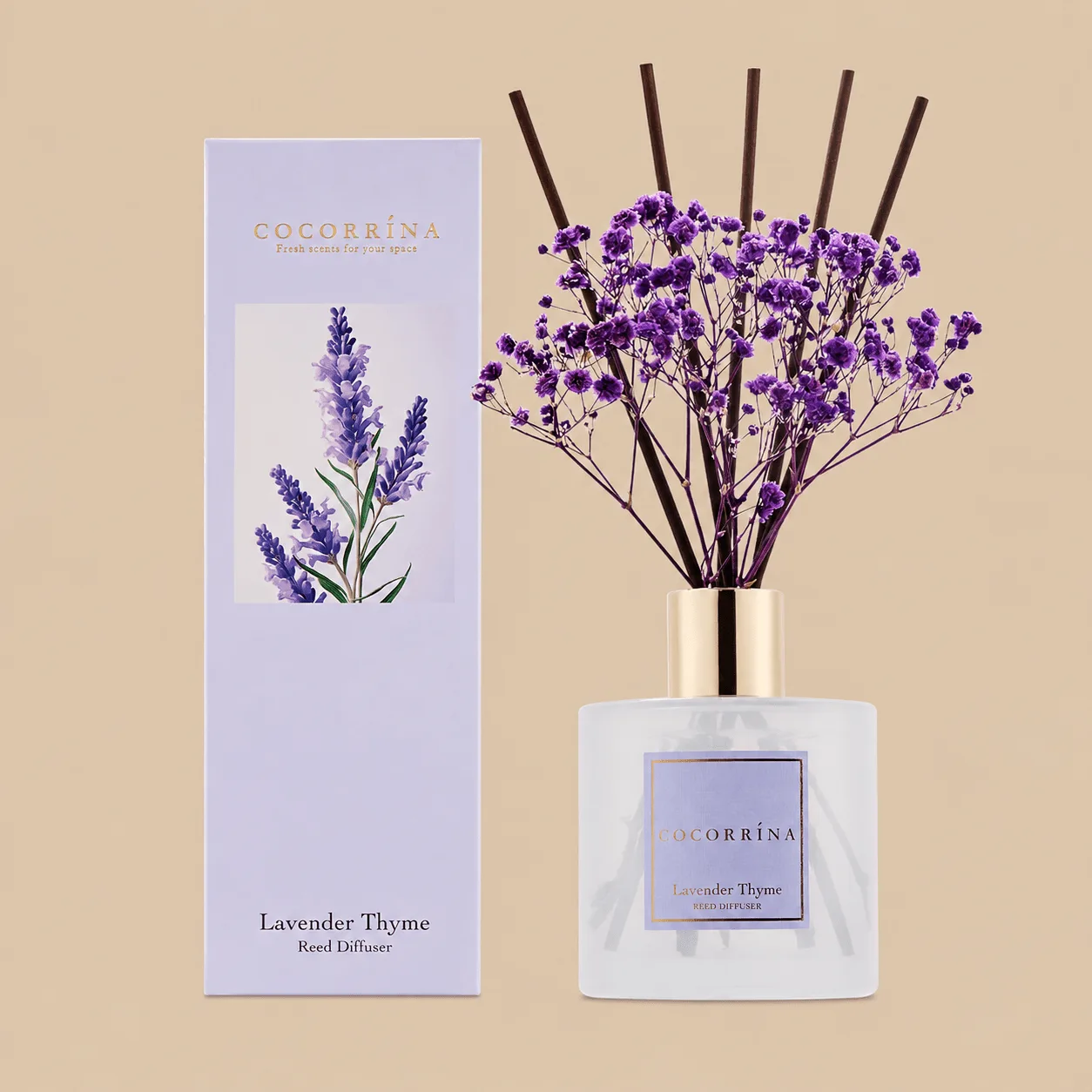 COCORRÍNA Lavender Thyme Reed Diffuser: the shop's own photo