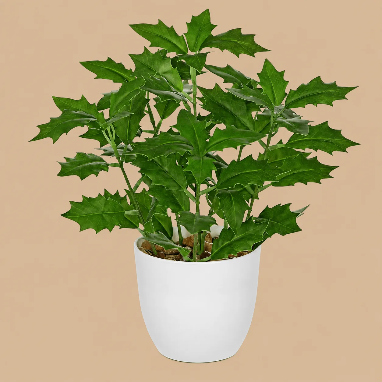 Small Artificial Holly Plant in Pot: the shop's own photo