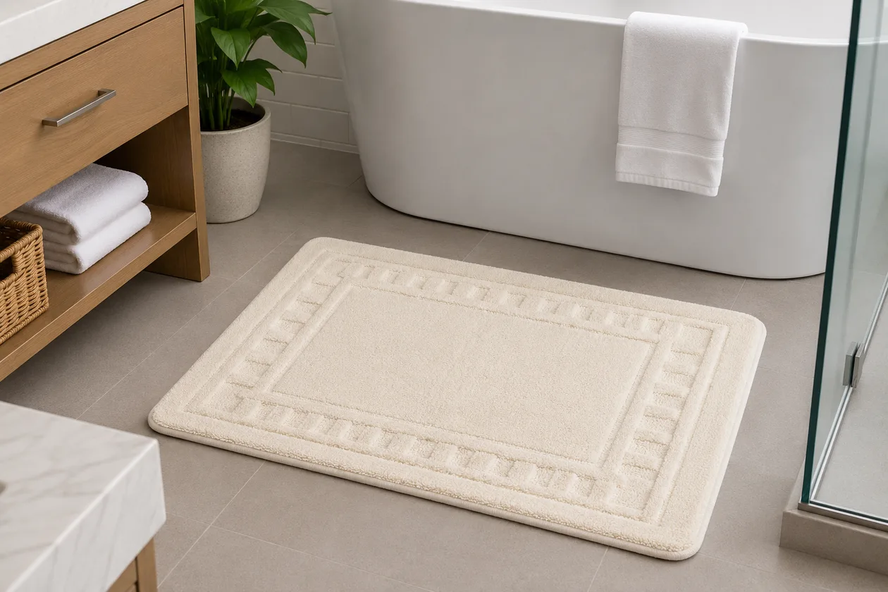 Armoni Catherine Lansfield 2 Piece Bath Sets - Cream: the shop's own photo