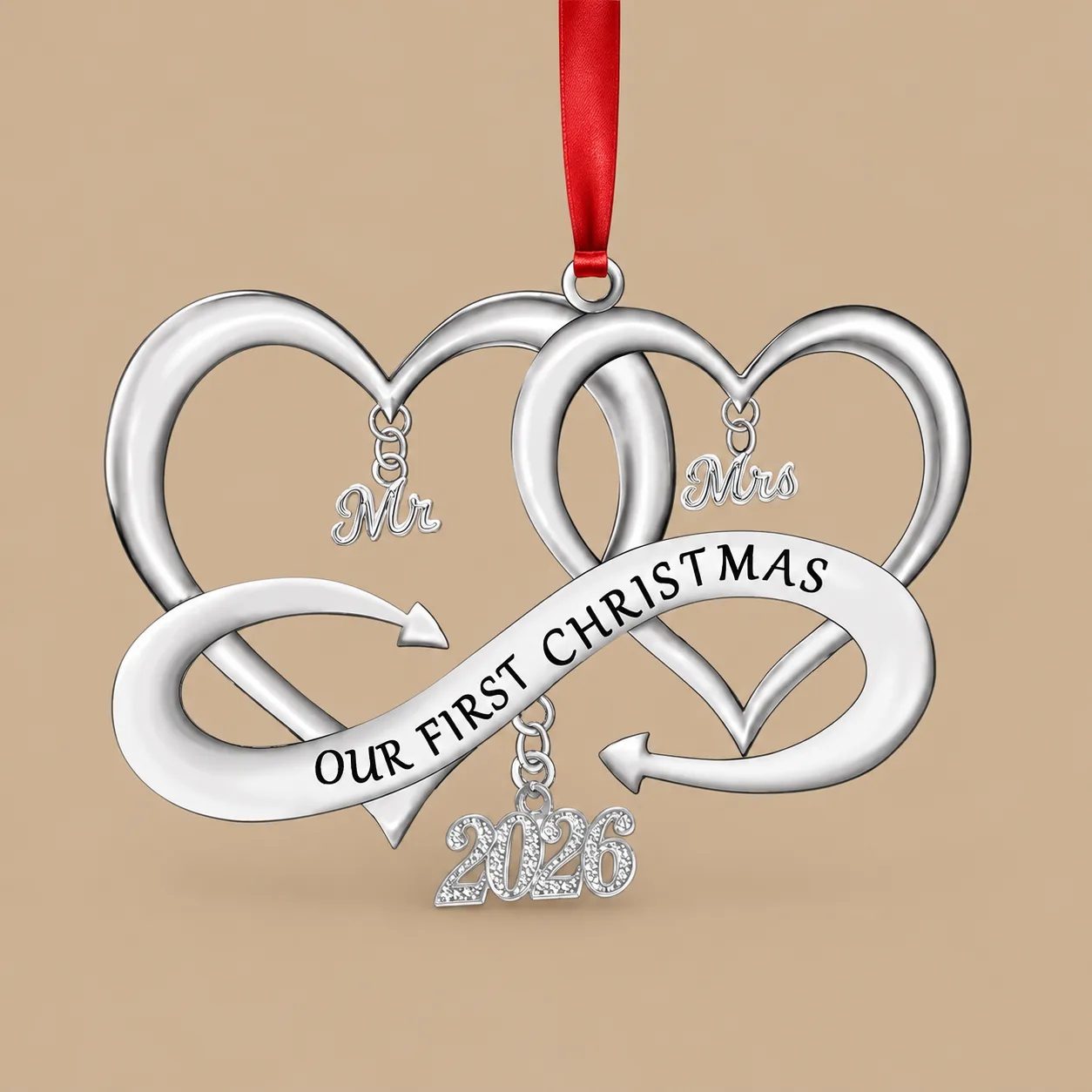 Mr and Mrs First Christmas Bauble: the shop's own photo