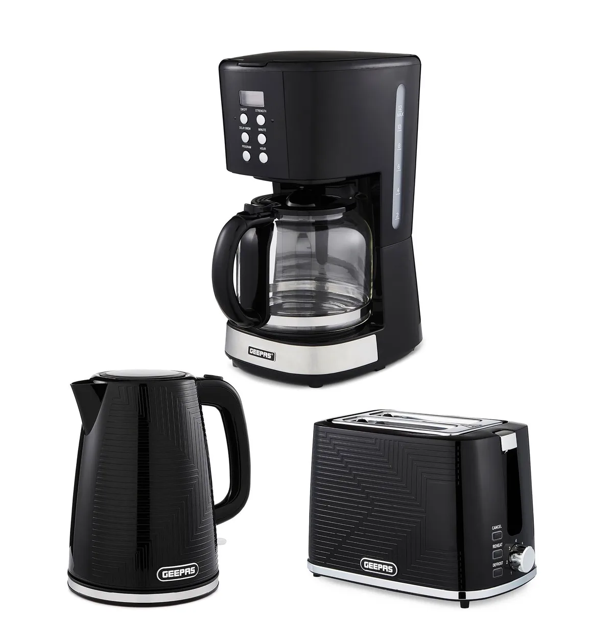 1.5L Filter Coffee Machine, 1.7L Electric Kettle & 2-Slice Toaster Set: the shop's own photo