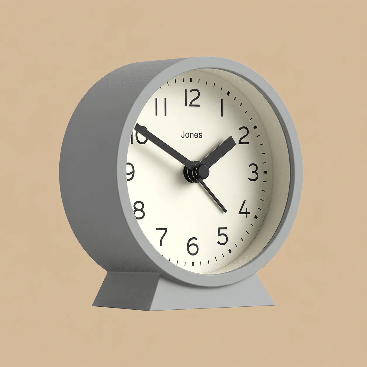 Jones Clocks Midnight Mini Alarm Clock – Grey: the shop's own photo