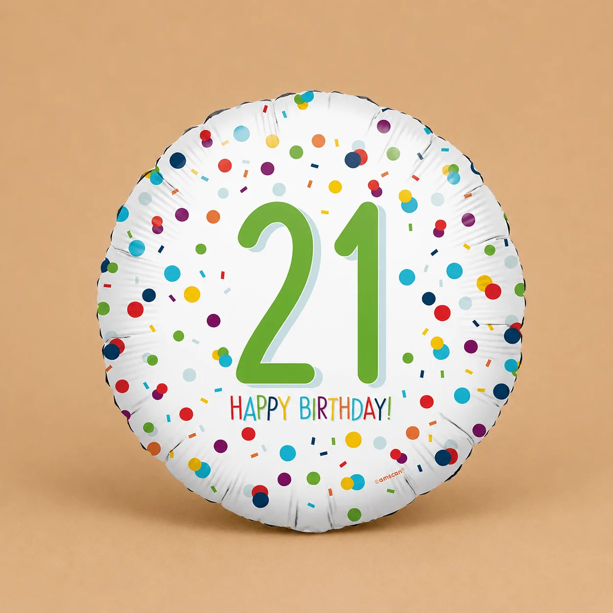 Confetti 21st Birthday Foil Balloon: the shop's own photo
