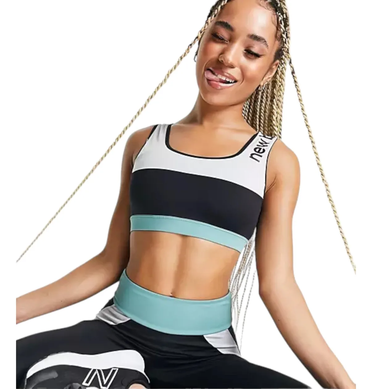 New Balance Womens Archive Remix Crop Top - Navy | Size: M: the shop's own photo
