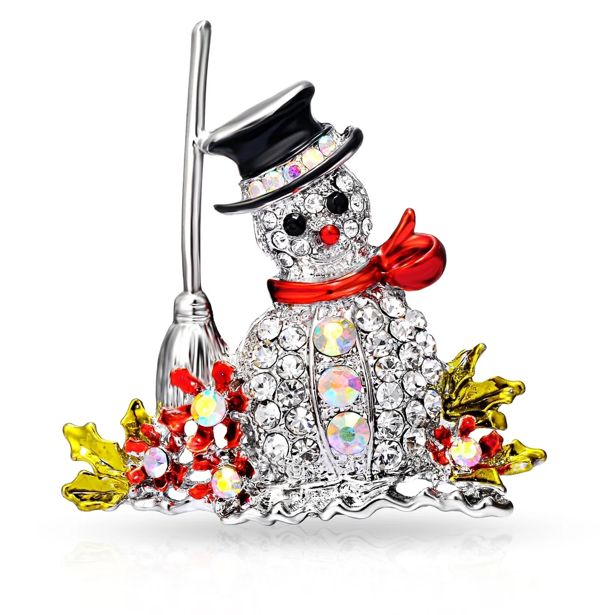 Snowman Christmas Brooch: the shop's own photo
