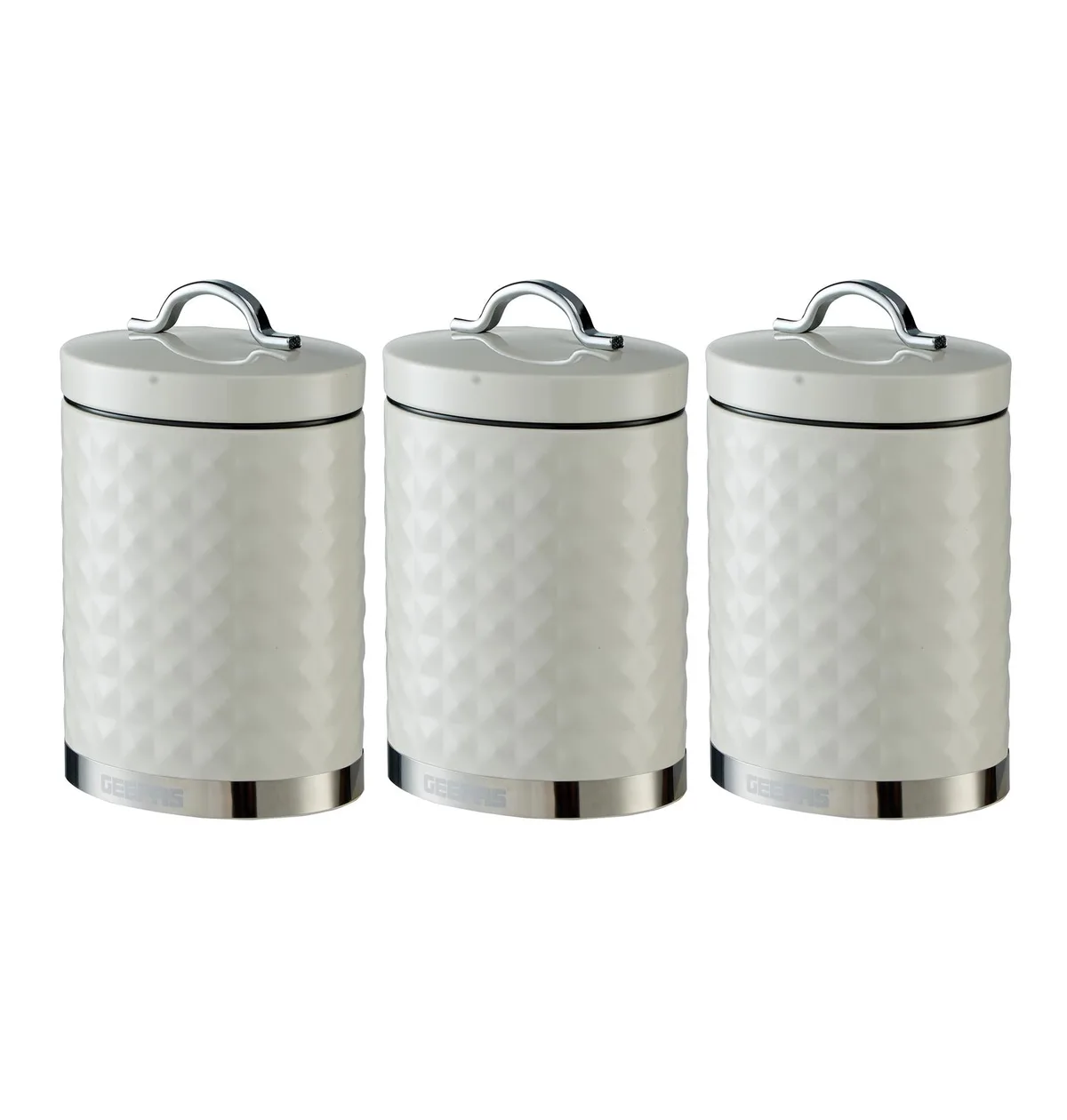 3-Piece Cream Airtight Kitchen Storage Canister Sets: the shop's own photo