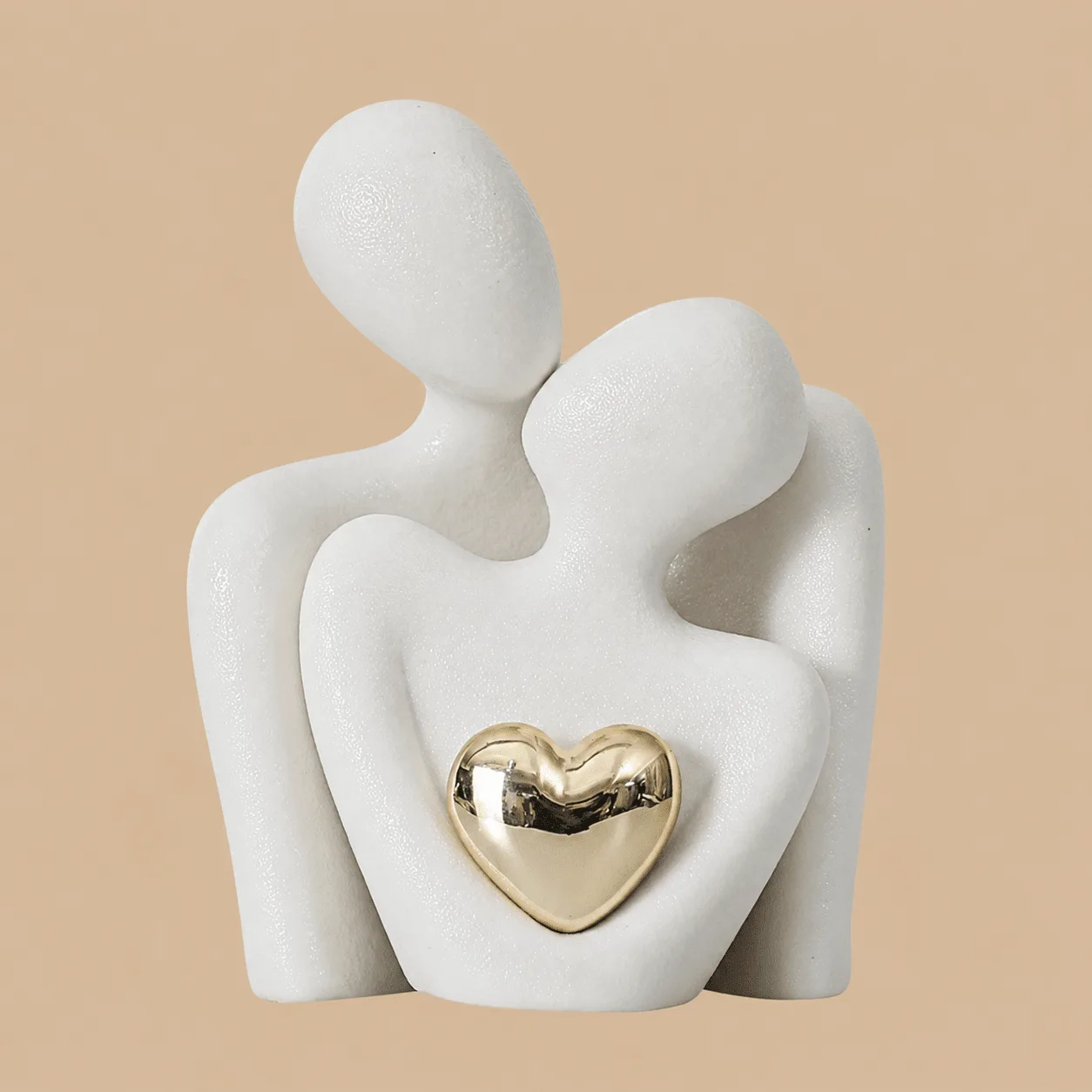 White Abstract Hugging Couple Statue: the shop's own photo