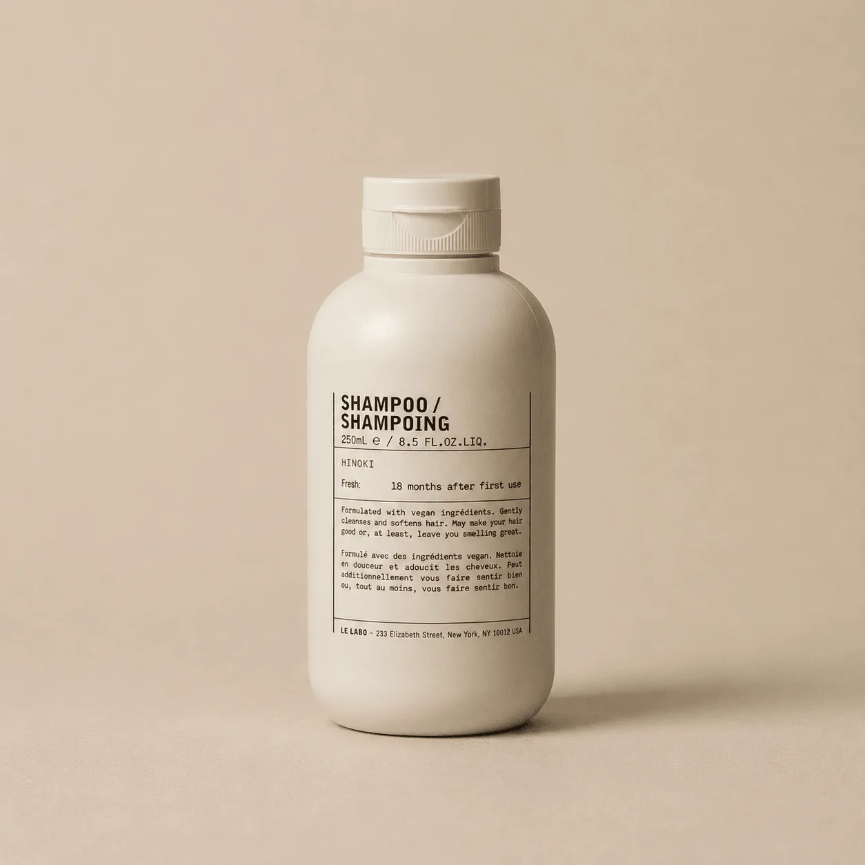 Le Labo Hinoki Shampoo: the shop's own photo