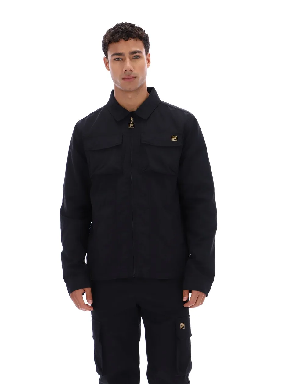 Black Kasa Zip-Through Overshirt - S: the shop's own photo