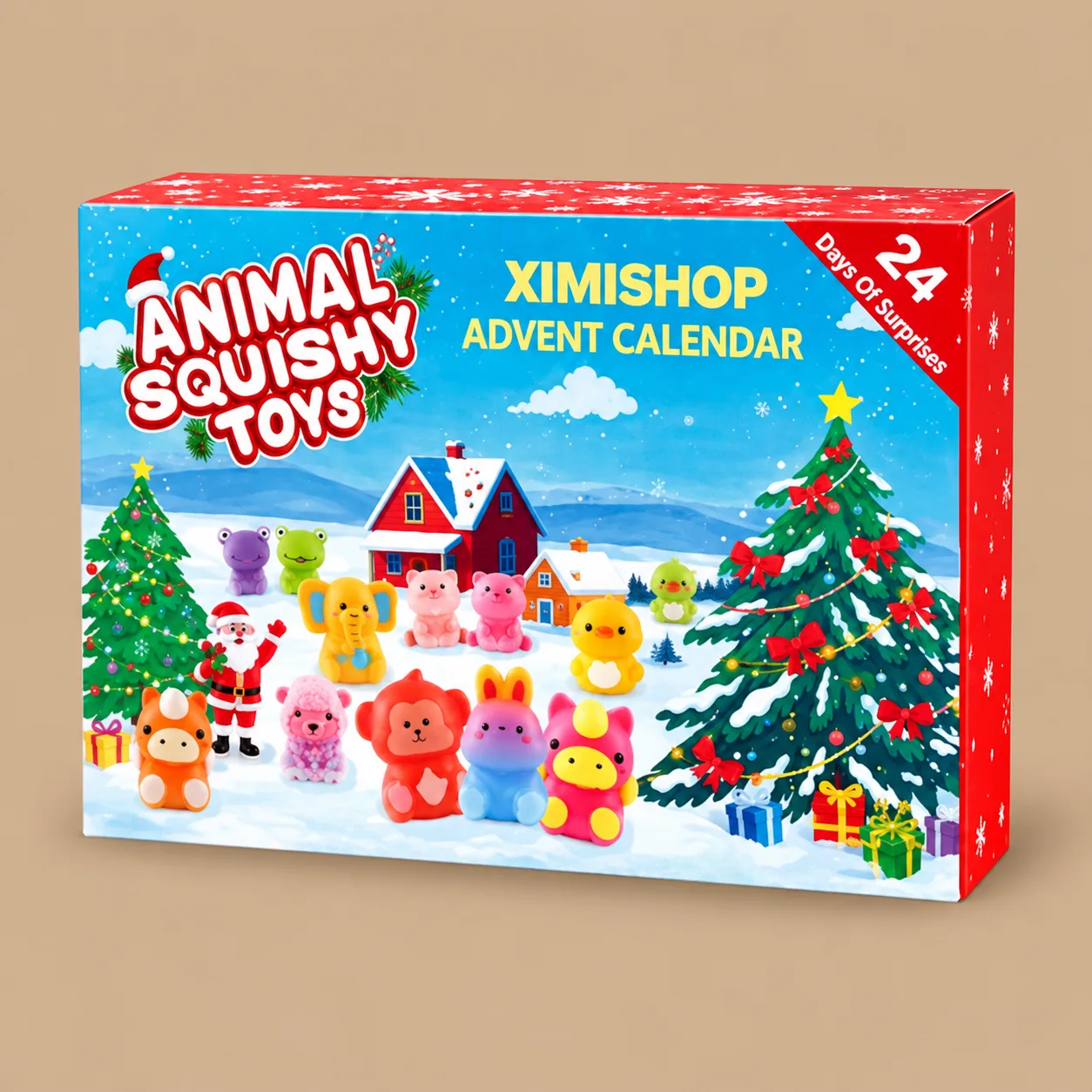 Animal Squishy Toy Advent Calendar: the shop's own photo