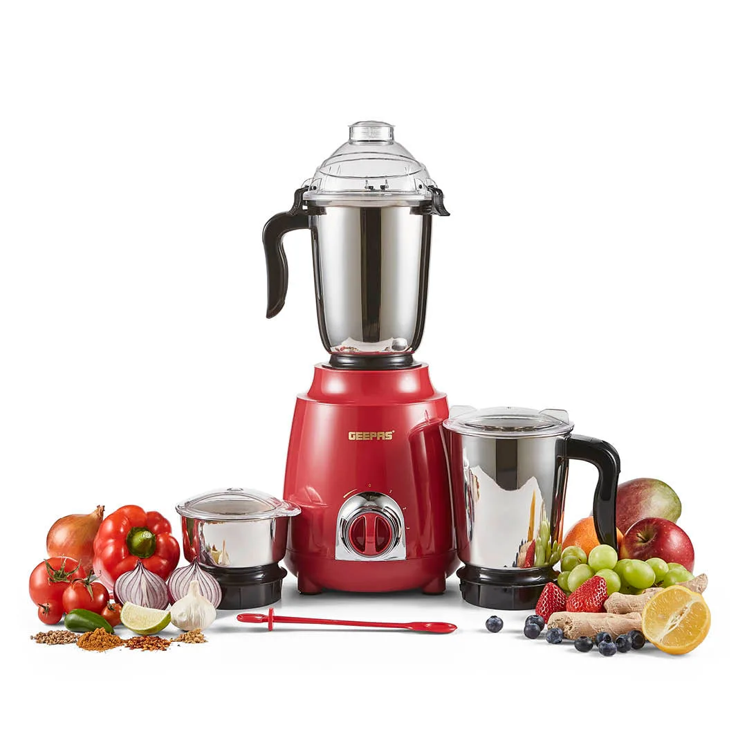 3-In-1 Red Stainless Steel Wet and Dry Mixer Grinder 600W: the shop's own photo
