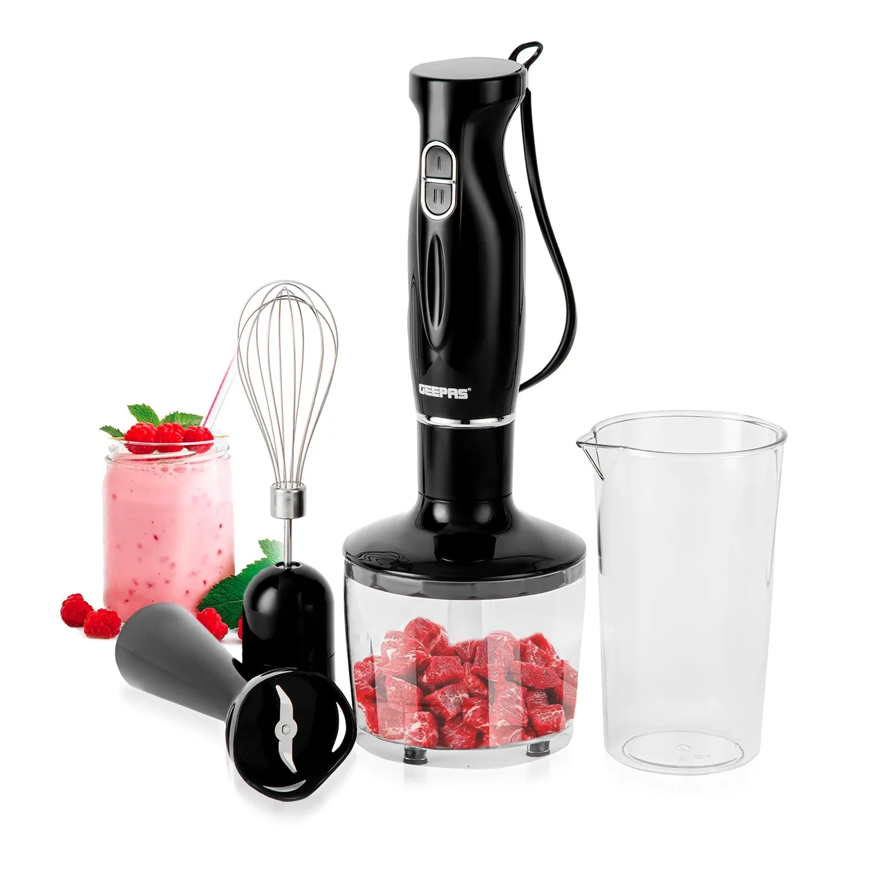 4-in-1 Black Hand Blender with Electric Whisk: the shop's own photo