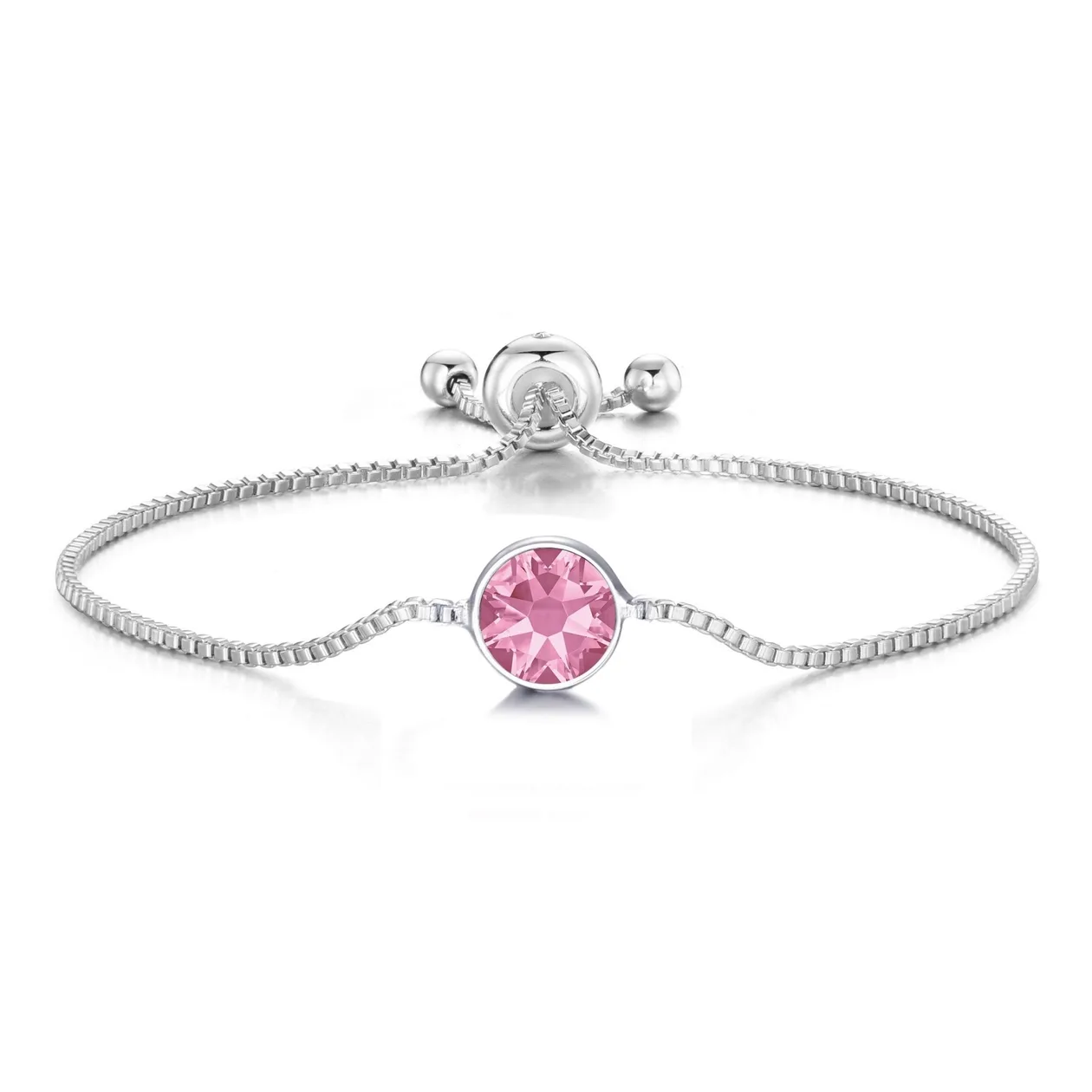 Pink Crystal Bracelet Created with Zircondia® Crystals: the shop's own photo