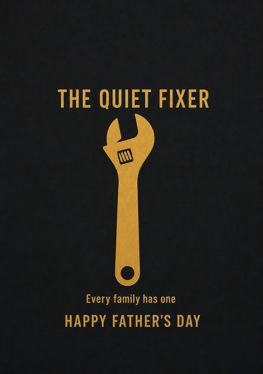 Funny The Quiet Fixer Father's Day Card: the shop's own photo