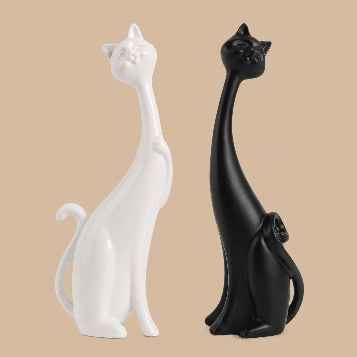 Abstract Cat Figurines, Set of 2: the shop's own photo