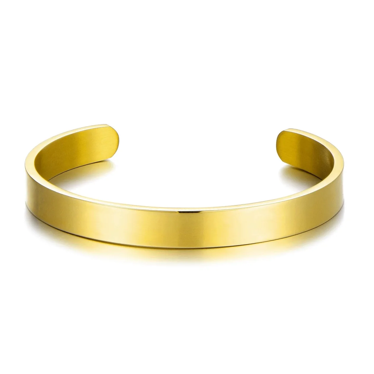 Men's 18k Gold Plated Stainless Steel Cuff Bracelet: the shop's own photo