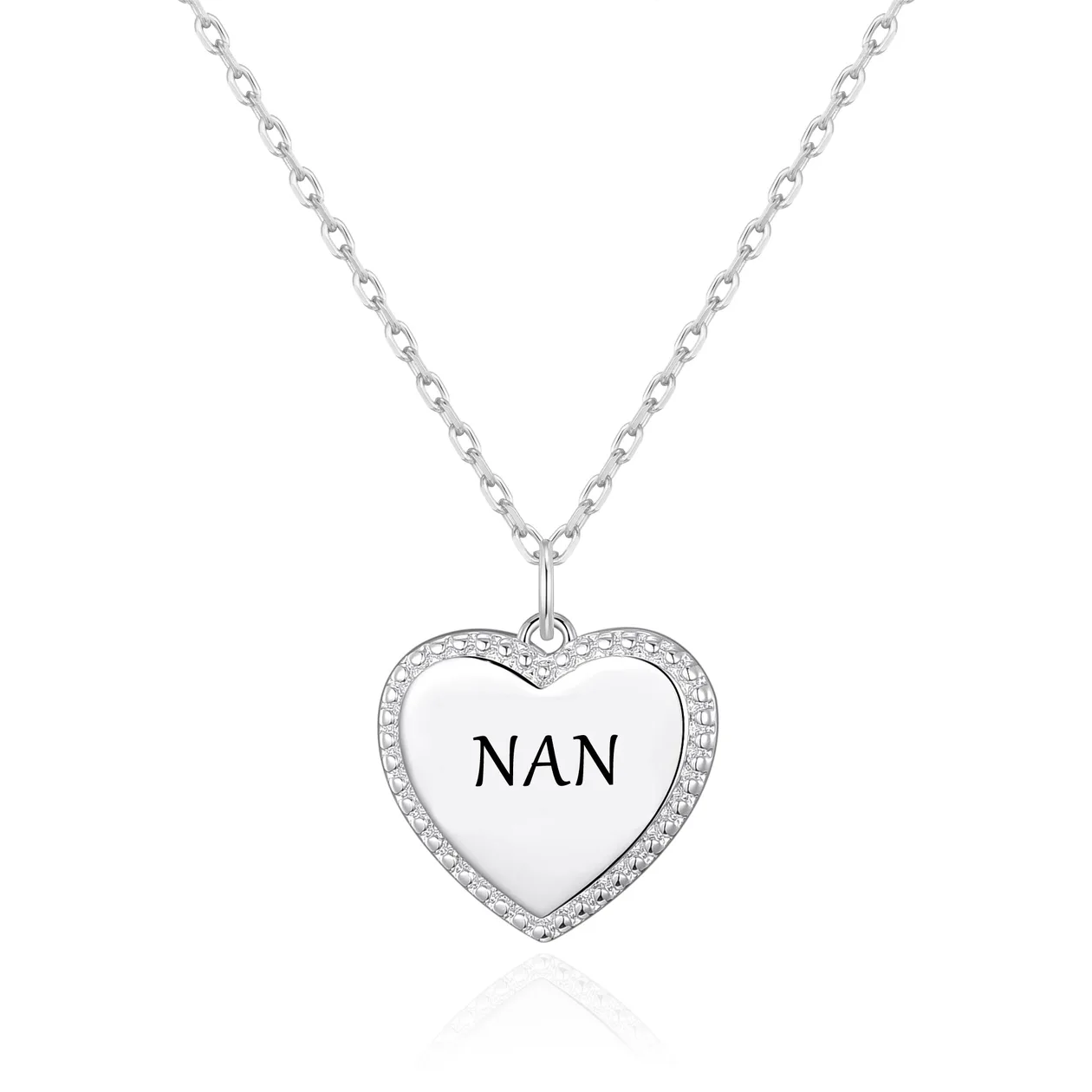 Silver Plated Filigree Heart Nan Necklace: the shop's own photo