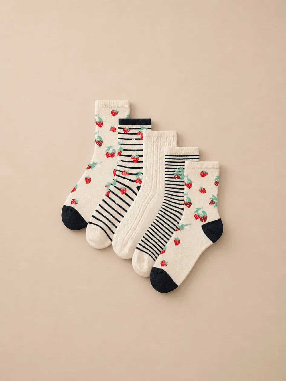 Strawberry Ankle Socks: the shop's own photo