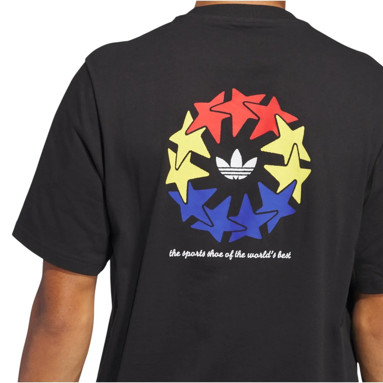 adidas Originals Star Wheel T-Shirt (Unisex) - Black | Size: S: the shop's own photo