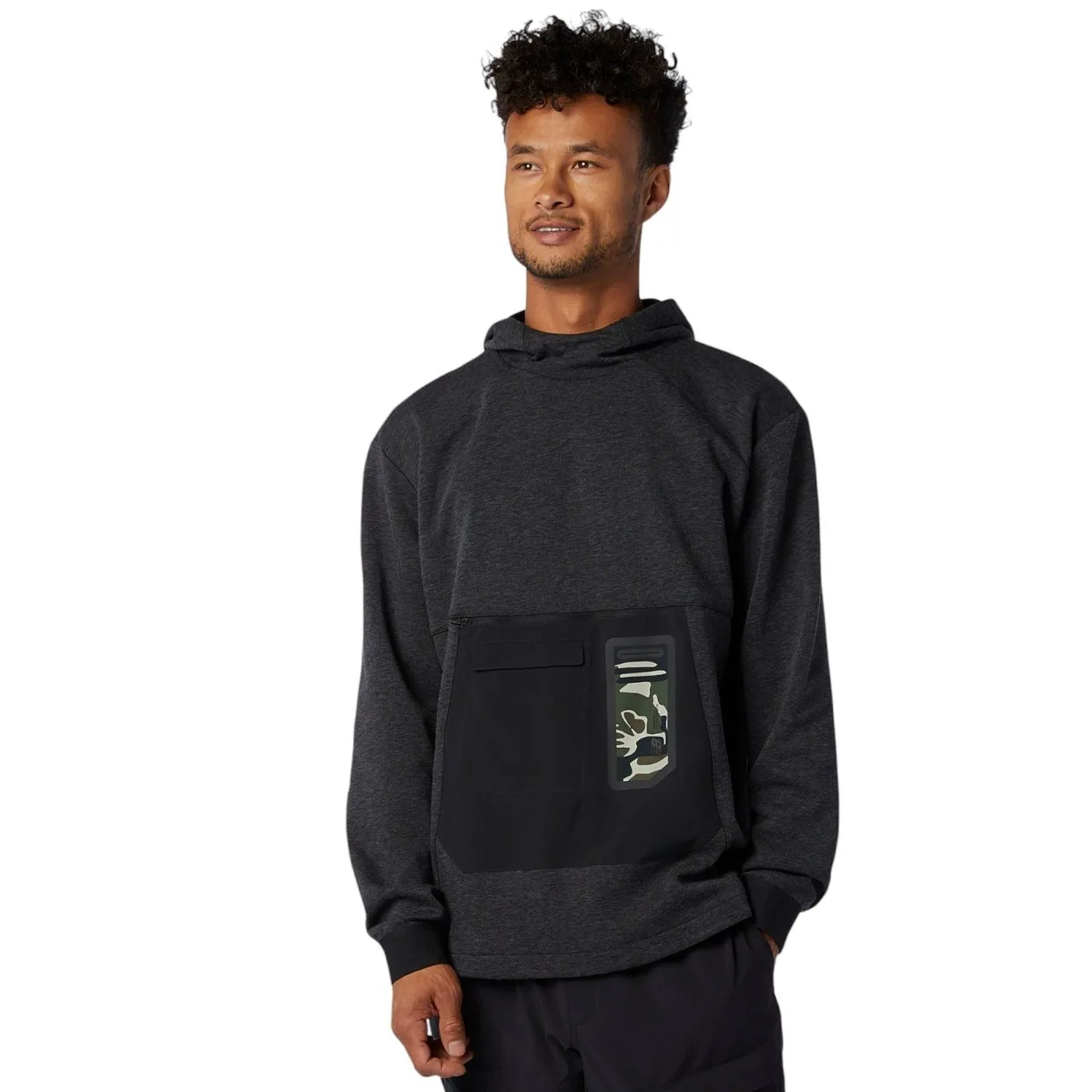 New Balance Men's Fortitech Pullover Hoodie Camo - Grey | Size: L: the shop's own photo