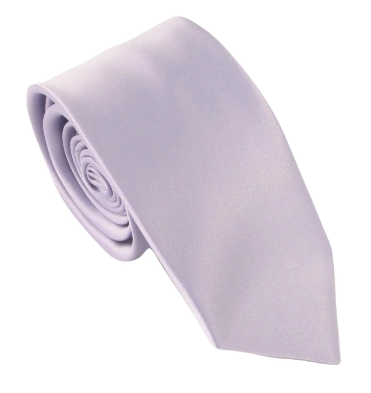 Light Lilac Satin Wedding Tie: the shop's own photo