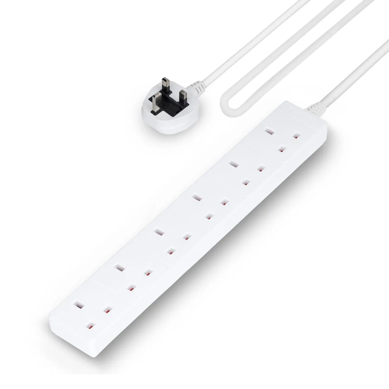6 Gang Extension Lead 2M Cable Heavy Duty UK Plug: the shop's own photo
