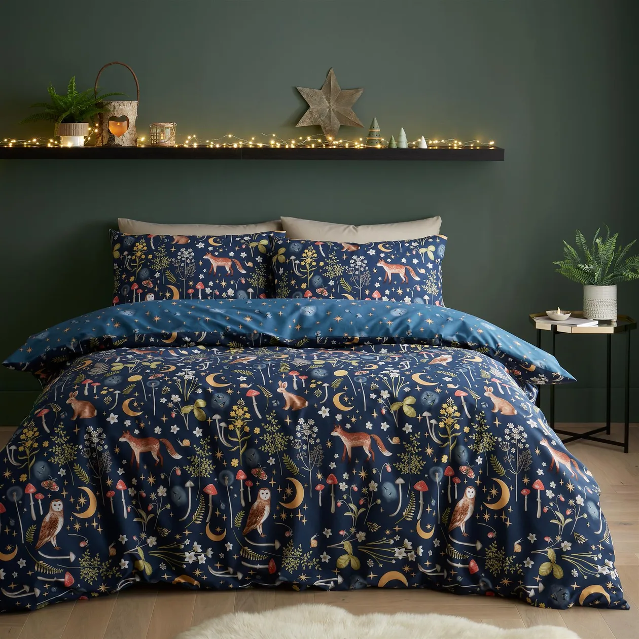 Enchanted Twilight Duvet Cover Set - King / Navy: the shop's own photo