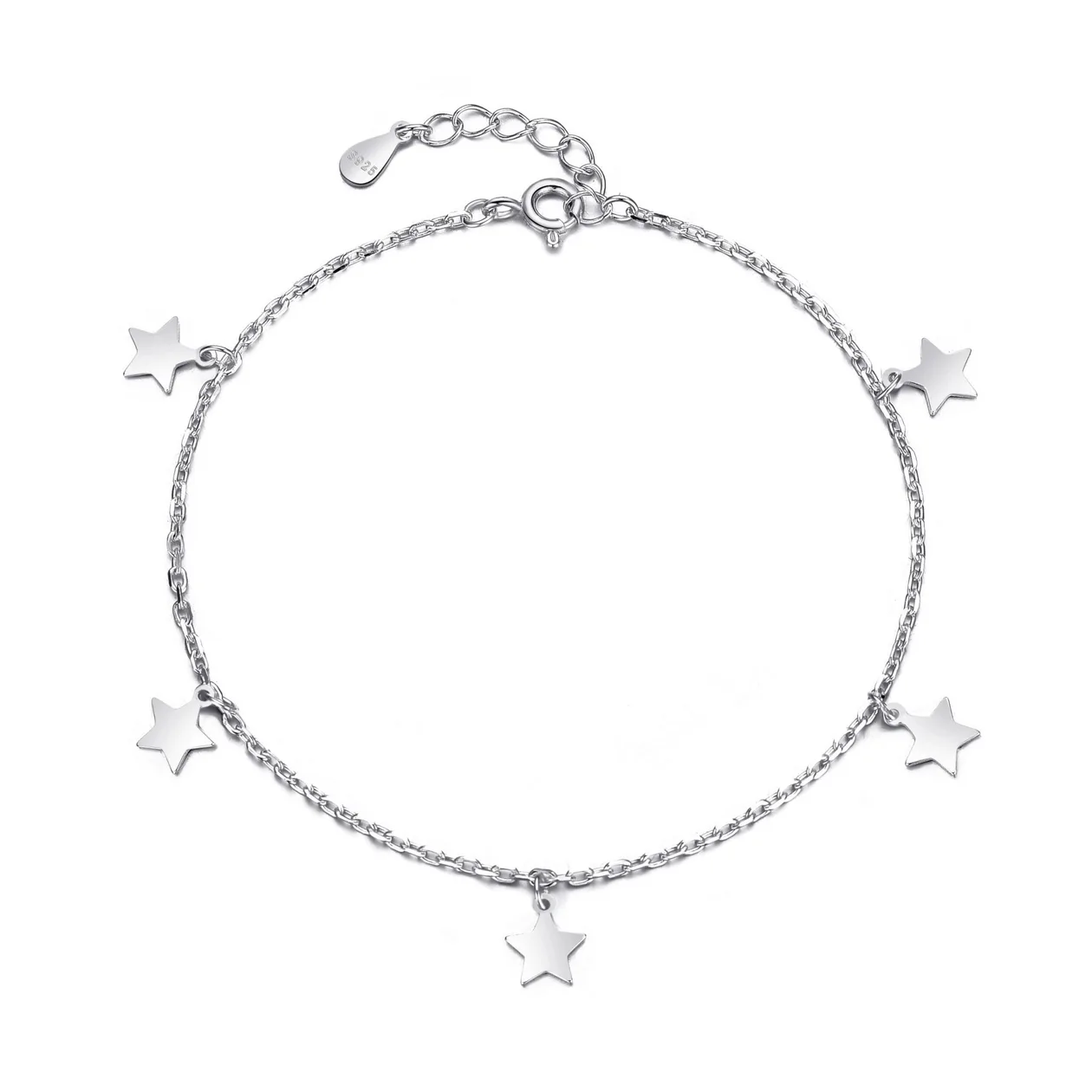 Sterling Silver Star Charm Bracelet: the shop's own photo