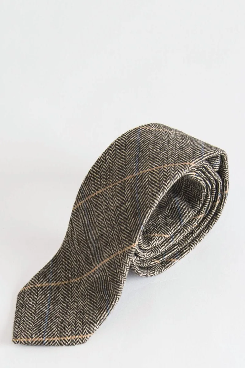 Dx7 Tan Tweed Tie: the shop's own photo