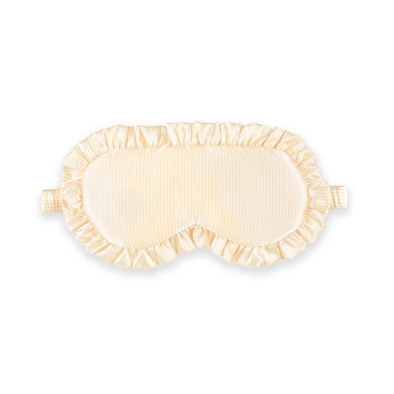 Silver Cloud Satin Frilly Sleep Mask - Buttercup Yellow Collection: the shop's own photo