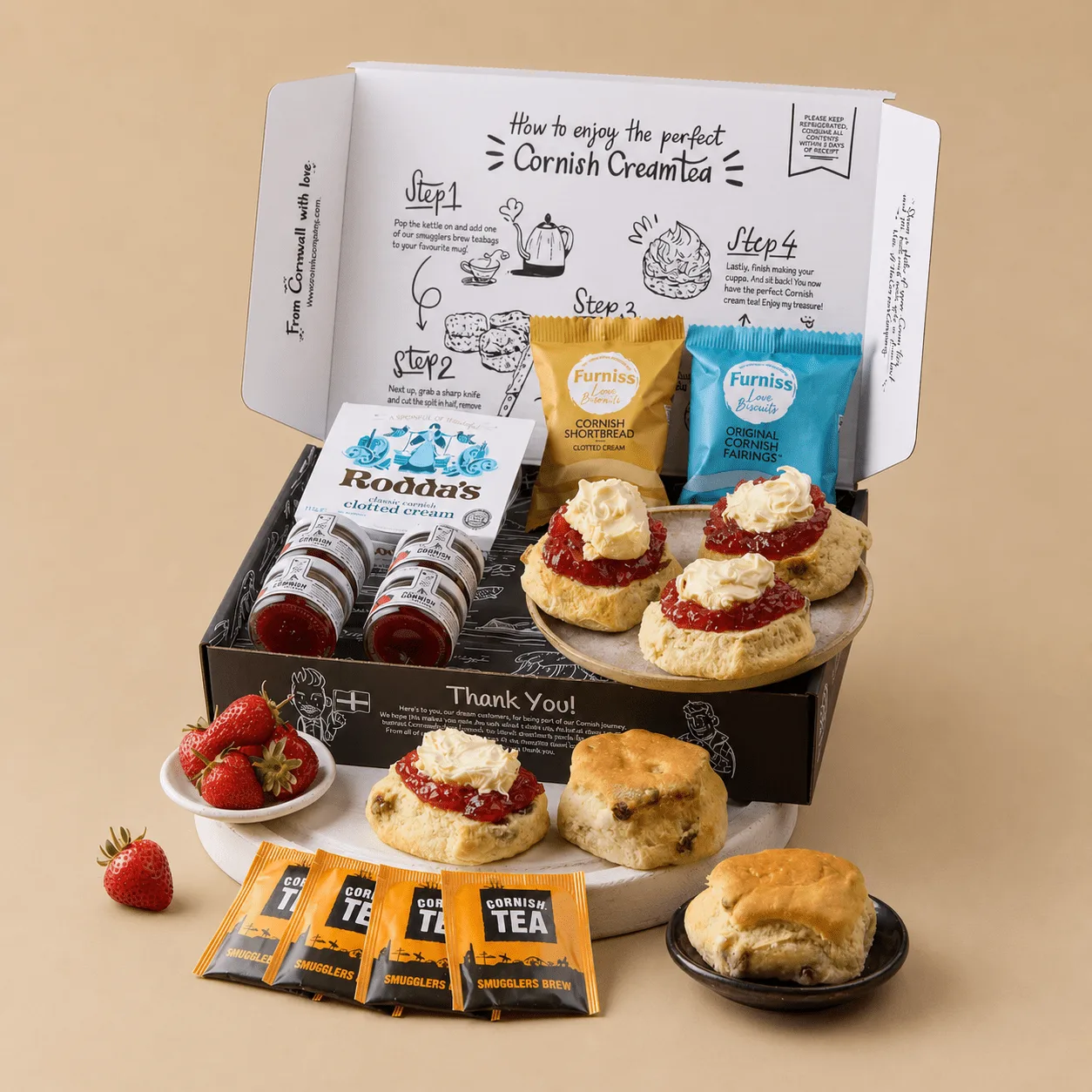 The Fruit Scone Cream Tea Hamper: the shop's own photo