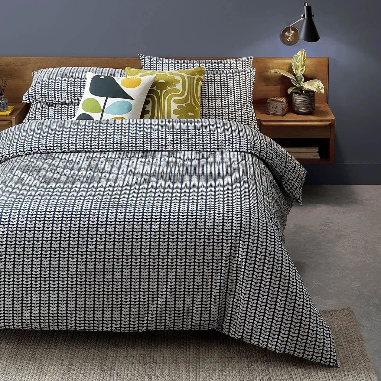 Orla Kiely Tiny Stem Duvet Cover - Whale / Double: the shop's own photo