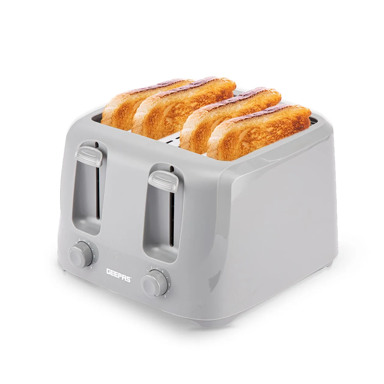 4-Slice Grey Electric Bread Toaster With Browning Control: the shop's own photo