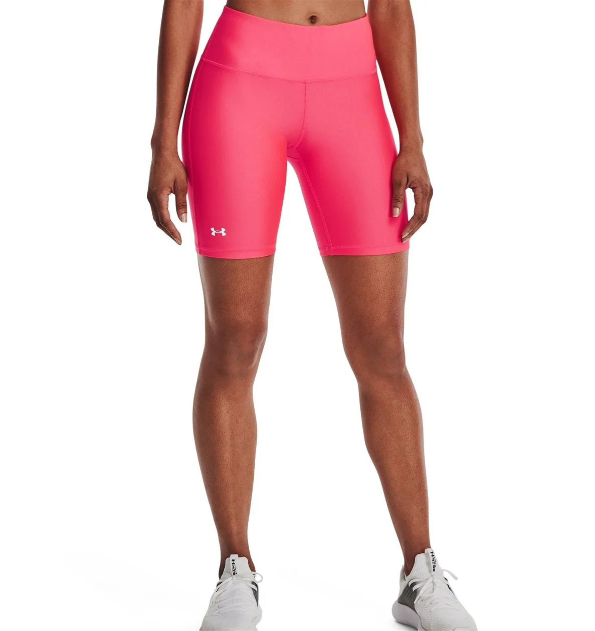 Under Armour Women's HeatGear Armour Bike Shorts - Pink | Size: XS: the shop's own photo