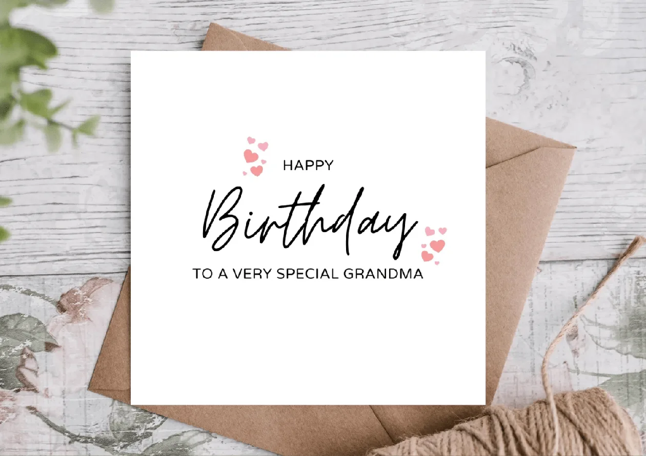 Grandma Birthday Card: the shop's own photo