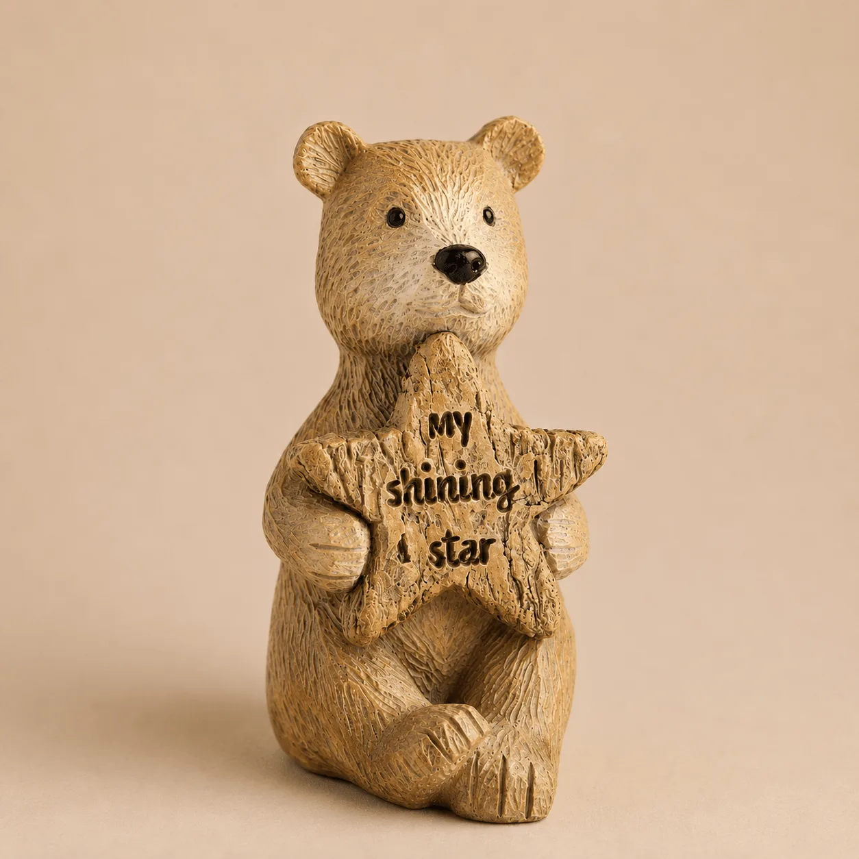 Bertie the Bear Star Ornament: the shop's own photo