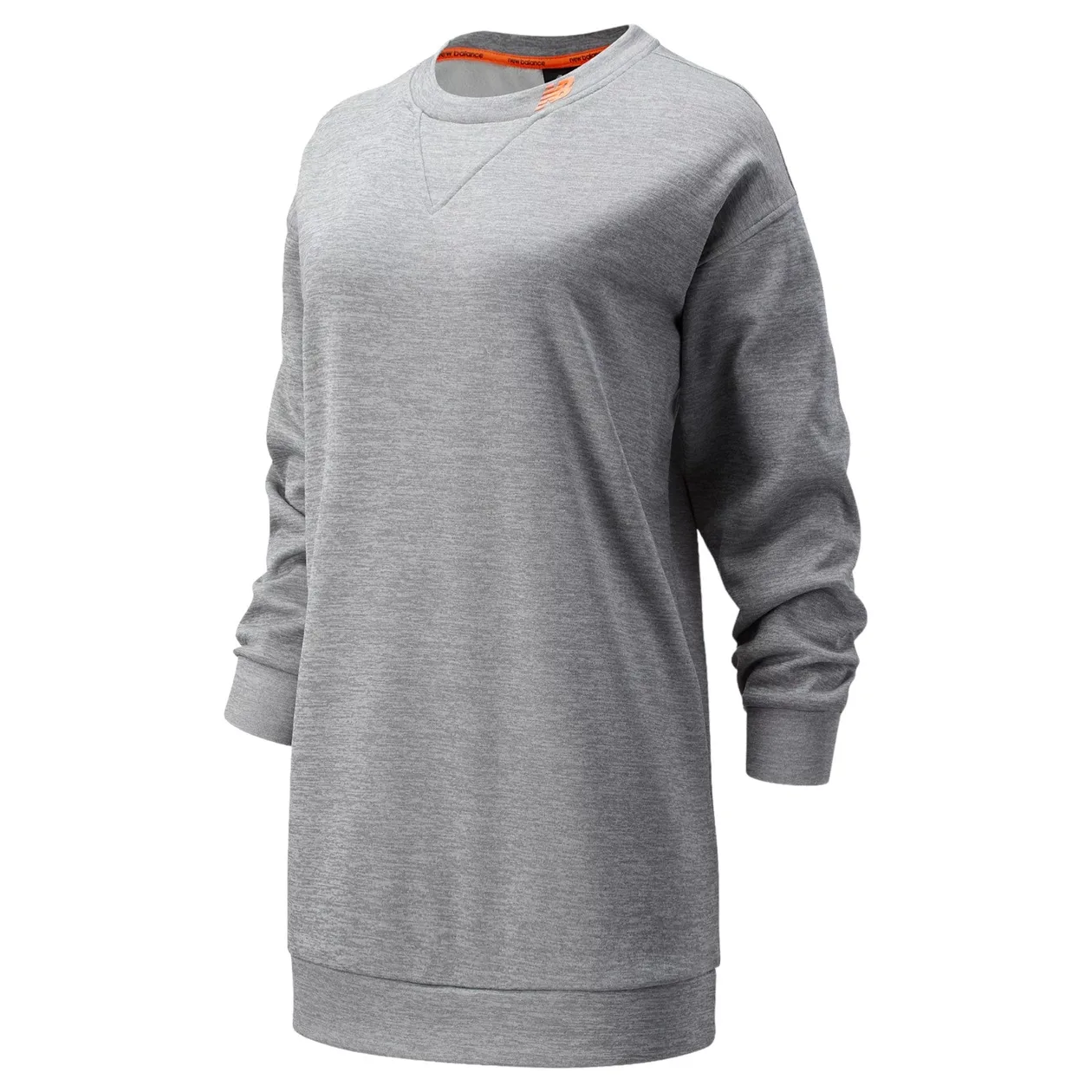 New Balance Womens Achiever Train Fleece Sweatshirt - Grey | Size: M: the shop's own photo